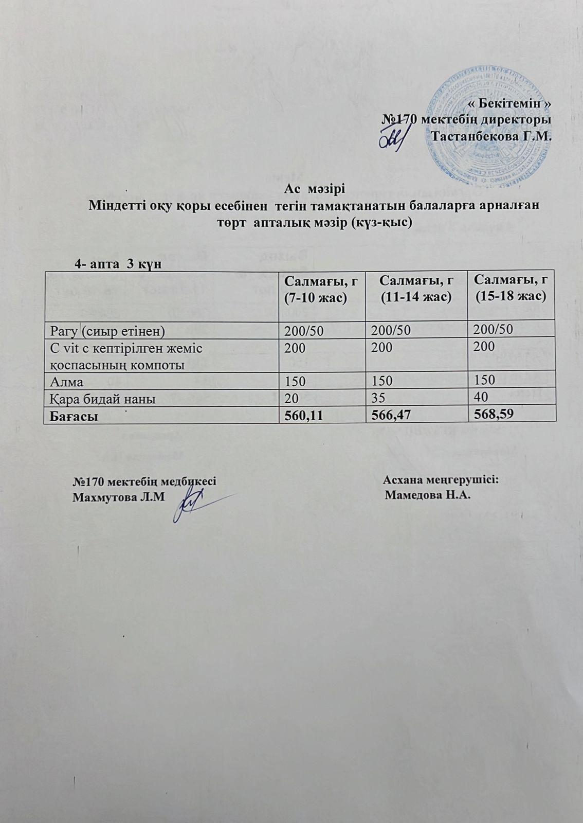 30.11.2022 ас мәзірі