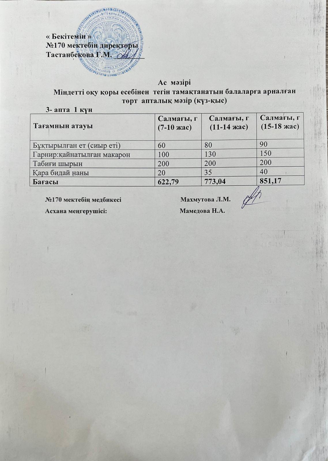 19.12.2022 ас мәзірі