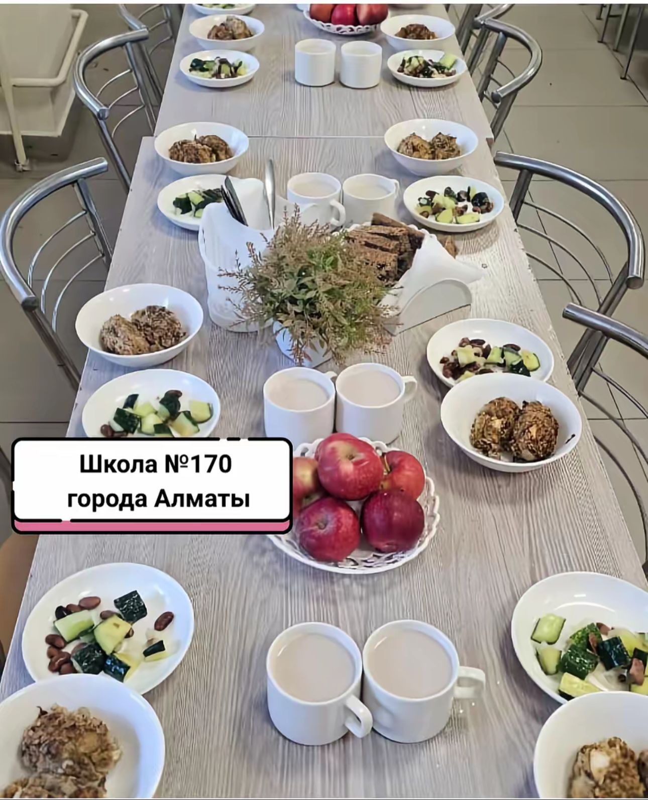 №170 ЖББМ оқушыларымен дұрыс тамақтану туралы сұхбат /Беседа с детьми о правильном питании
